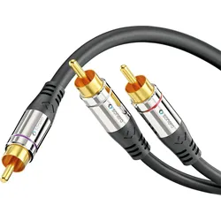 Sonero Subwoofer Cinch Audio Y-Kabel 5m