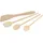 Fackelmann Pfannenwender Holz 20 cm, 25 cm, 30 cm