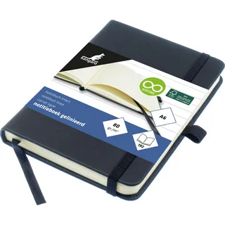 Kangaro Notizbuch A6 liniert schwarz