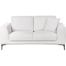 2-Sitzer Stoffsofa Weiß REINEN