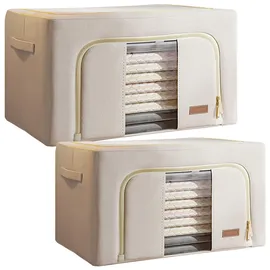 joybos Maxi Aufbewahrungsboxen 66 + 100 l 2-tlg. beige