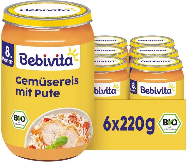 Bebivita Gemüsereis mit Pute 6 x 220 g