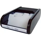 Helit Visitenkartenbox H6218095 Schwarz 300 St.
