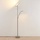 LINDBY Sumani LED-Stehleuchte, eckig, nickel