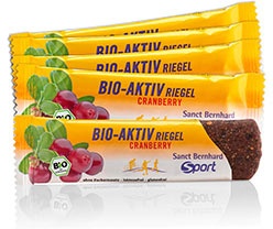 Sanct Bernhard Sport Organic Active Bar Cranberry - 440 g