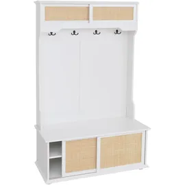 MCW Garderobe MCW-P25 163 x 100 x 47 cm Weiß