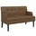 vidaXL Sitzbank Braun 112 x 65,5 x 75 cm