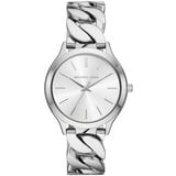 Michael Kors Slim Runway Edelstahl 38 mm silberfarben MK7474