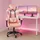Hti-Living Schreibtischstuhl Krit Pink-Weiß