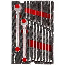 Einhell Gabelringschlüssel-Set 19-tlg. Rot/Schwarz