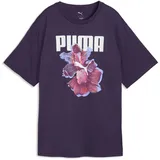 Puma Graphics Relaxed Flower Tee Lila XL
