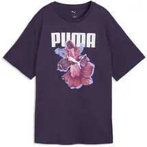 Puma Graphics Relaxed Flower Tee Lila XL