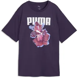 Puma Graphics Relaxed Flower Tee Lila XL