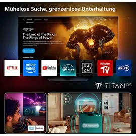 Philips 75MLED910/12 MiniLED Ambilight TV (Flat, 75 Zoll / 189 cm, UHD 4K, SMART TV, Ambilight)