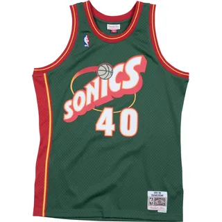 Mitchell & Ness Mitchell & Ness, Herren, Sportshirt, nba trikot eattle uperonic hawn kemp S Grün, S
