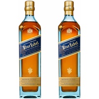 Johnnie Walker Blue Label Blended Whisky Scotch 2er Alkohol Flasche 40% 700 ml