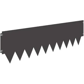 vidaXL Raseneinfassung 20 pcs Metall 20 x 20 cm schwarz