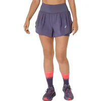 Asics Damen Shorts ROAD 2-N-1 3.5IN SHORT, GREYISH PURPLE,