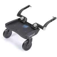 Lascal® BuggyBoard® Mini 3D, Kinderbuggy Trittbrett mit strukturierter Stehfläche, Kinderwagen Zubehör für Kinder von 2-6 Jahren (22 kg), kompatibel mit fast jedem Buggy und Kinderwagen, blau