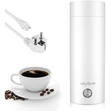 Reise-Wasserkocher, ONEVER 400 ml tragbarer Reise-Wasserkocher, 3-in-1-Mini-Wasserkocher, Heißwasserboiler, automatische Abschaltung, Reise-Teekocher für Tee, Kaffee, Milch und Fast Food