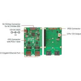 Radxa Dual 2.5GBit Router Hat M.2 Raspberry 5 Radxa