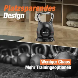 DH FitLife FitLife Kettlebell Verstellbare Kettlebell 1,5–10 kg schwarz