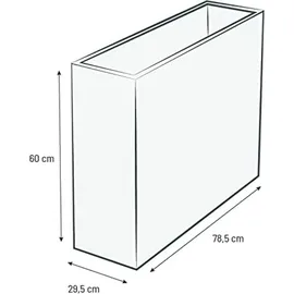 Eda Volcania 40 x 40 x 40 cm Anthrazit-Grau