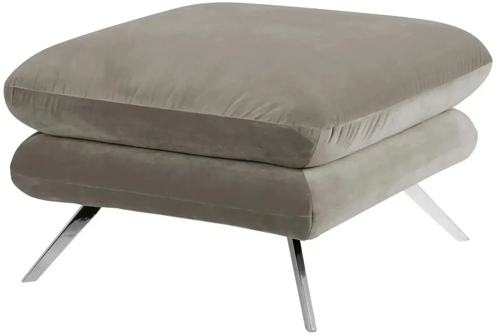 Jette Home Hocker  Caldara ¦ grau ¦ Maße (cm): B: 70 H: 45 T: 70.0