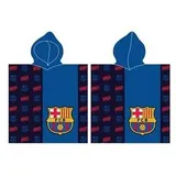 FC Barcelona - Handtuch mit Kapuze für Kinder (Einheitsgröße) (Marineblau/Rot)
