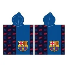 FC Barcelona - Handtuch mit Kapuze für Kinder (Einheitsgröße) (Marineblau/Rot)