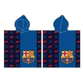 FC Barcelona - Handtuch mit Kapuze für Kinder (Einheitsgröße) (Marineblau/Rot)