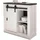 furn.design Sideboard 93 x 91 cm Weiß / Anthrazit