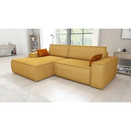 mebloland Ecksofa TOR mit Schlaffunktion. Farbe: Mustard. - Gelb