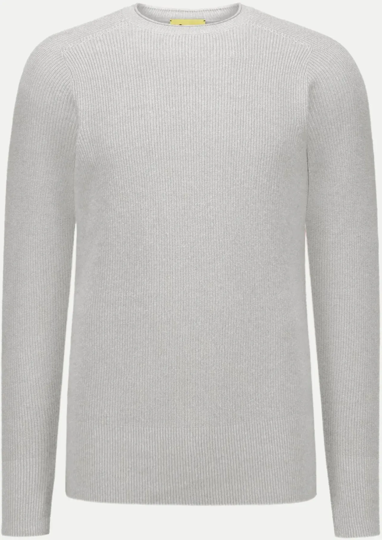 Strukturierter Rippenstrickpullover Grau 52