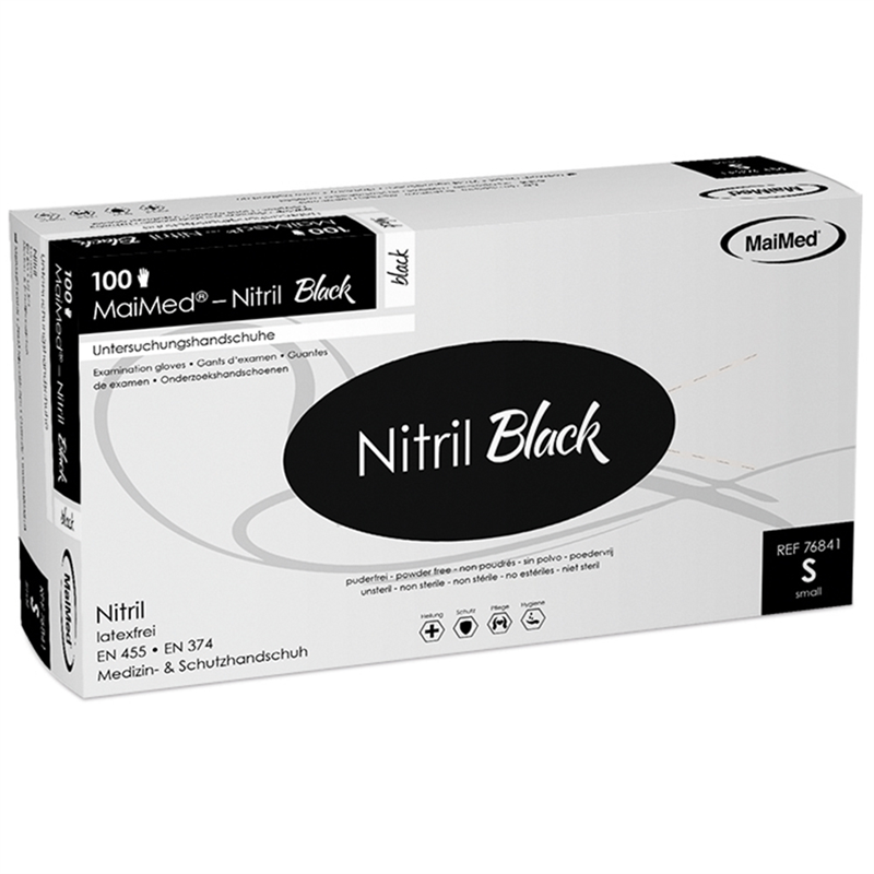 MaiMed Nitril Black 100 Stück Gr. S