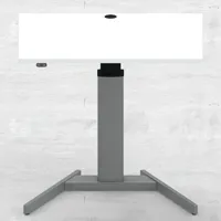 Stier Elektrisch höhenverstellbarer Steh-Tisch 501-19 100x80cm Weiß mel., 68-120cm