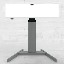 Stier Elektrisch höhenverstellbarer Steh-Tisch 501-19 100x80cm Weiß mel., 68-120cm