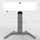 Stier Elektrisch höhenverstellbarer Steh-Tisch 501-19 100x80cm Weiß mel., 68-120cm
