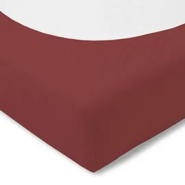 Estella Spannbettlaken Zwirnjersey 6900 200 x 200 cm burgund
