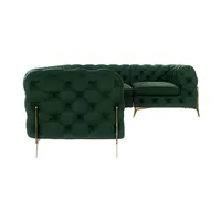 S-style möbel S-STYLE Chesterfield Ecksofa Natalie ¦ grün ¦