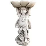 deluke Gartenfigur UWE Kunststoff Weiß 64x33x35cm Gartendeko Outdoor Figur
