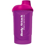 Body Attack Protein Shaker, 600 ml Fassungsvermögen (Pink)