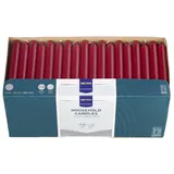 Metro Professional Tafelkerzen, Paraffin, Ø 21.5 x 18 cm, 6 Stunden Brenndauer, bordeaux, 144 Stück,