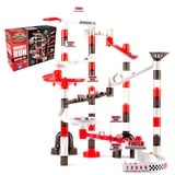 Marble Genius Murmelbahn Racing Set: 200-teilige Murmelbahn Racing Set Spielzeug Kinder, Murmeln Labyrinth Turm Bauklötze, Murmelbahn Rolling Game, pädagogische Lernen STEM Spielzeug Geschenk, Racing