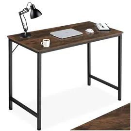 Tectake Schreibtisch Jenkins Dunkelbraun