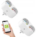 Gosund Smart-Home-Steckdose 2 St. Weiß