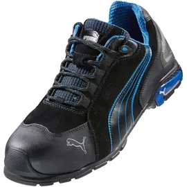 Puma Rio Black Low Gr.47 Veloursleder Aluminiumkappe