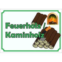 Werbeaufkleber Aufkleber Feuerholz A5 (148x210mm)