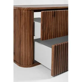 Rodan Waschtischunterschrank | Waschbeckunterschrank - Eiche Haselnuss - Modernes Design - Soft-Close Schubladen - Hängeschrank - Dunkelbraun