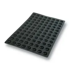 SCHNEIDER Silikonbackform 115338 , Form: Mini Halbkugeln, schwarz